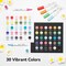 Ohuhu Acrylic Paint Markers Brush/Bullet Tip: 30 Colors High Opacity Paint Pens Waterproof Acrylic Markers for Rock Painting Easter Eggs Wood Glass Ceramic Canvas - Kalalau